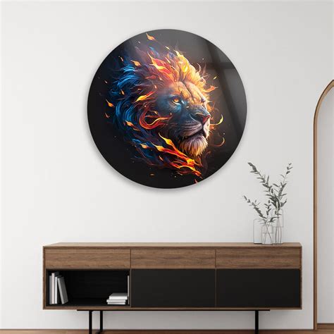 Lion's Roar Portrait Glass Art – thedecorark