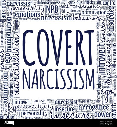 Covert Narcissism word cloud conceptual design isolated on white background Stock Vector Image ...