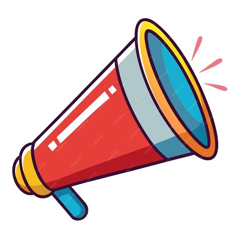 Cheer megaphone clipart vector art and illustration | Premium AI ...