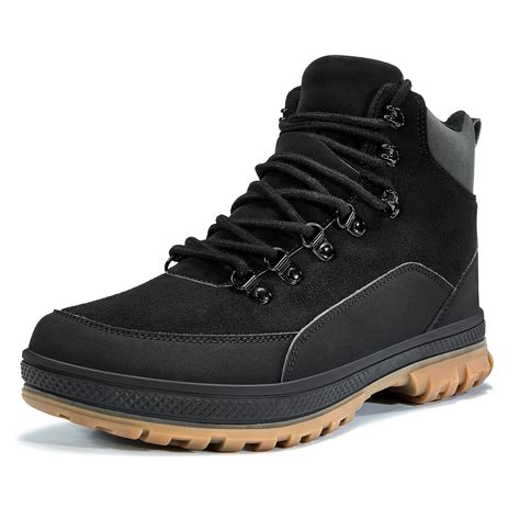 Wondamo Men's Snow Boots Lightweight Waterproof Winter Boots Fur Lined ...