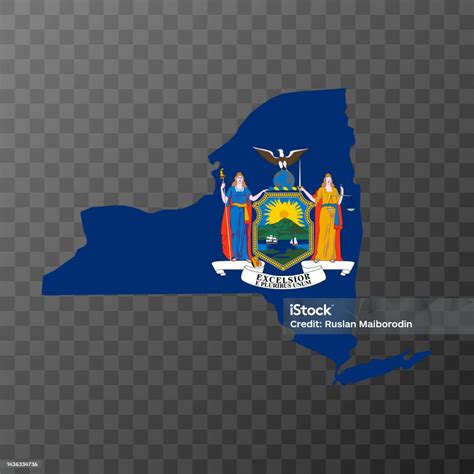 New York State Flag Vector Illustration Stock Illustration - Download ...