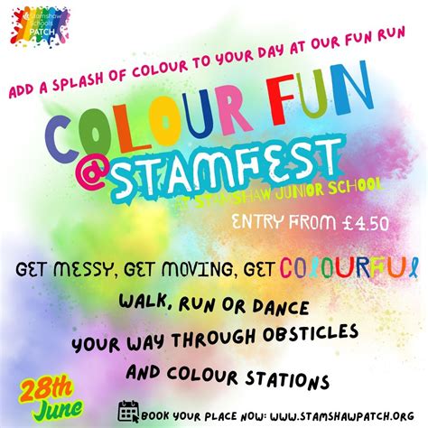 Colour Fun @ StamFest, Stamshaw Junior School, Tipner Road, PO2 8QH ...