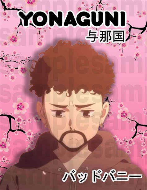 Bad Bunny Anime Magnet Bad Bunny Japanese Magnet Bad Bunny Magnet Bad ...