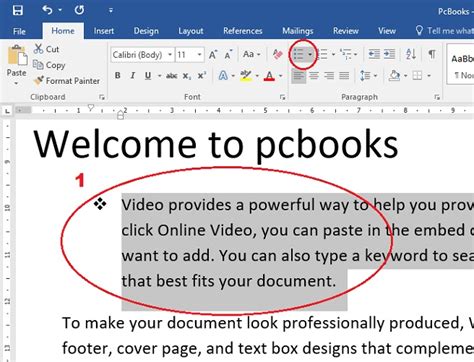 Microsoft Word Tutorial - Bullets and Numbering Option