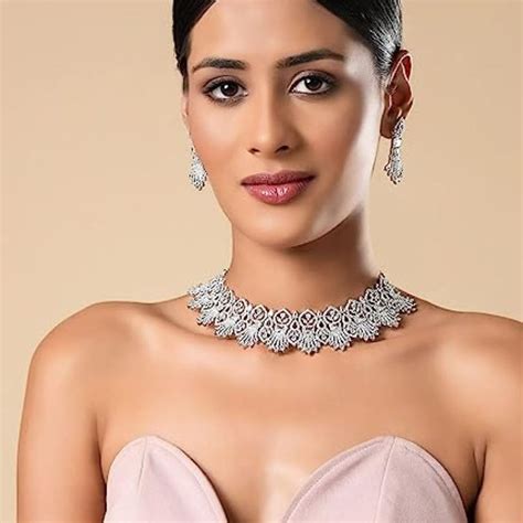 Enchanting American Diamond Necklaces That Are Trending | South Indian ...