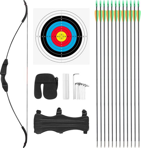 40lbs Recurve Bow and Arrow Set Archery Bow Set Hunting Target Shooting ...
