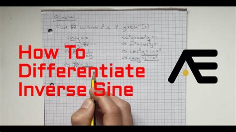 How To Differentiate Inverse Sine - YouTube