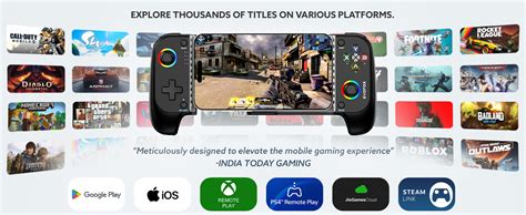 EvoFox Deck Smartphone Gamepad with iPhone/Android, XBOX, HID & Keymap ...