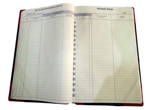 LRS Fixed Assets Register - 100 Pages (100 Pages - Pack of 1) : Amazon ...