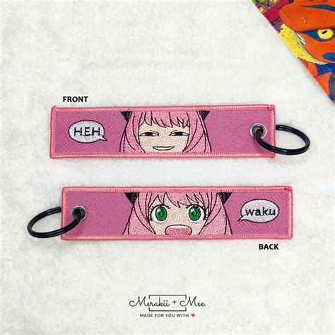 Anime Inspired Fabric Key charms for bags, keys, backpack, car and mor ...