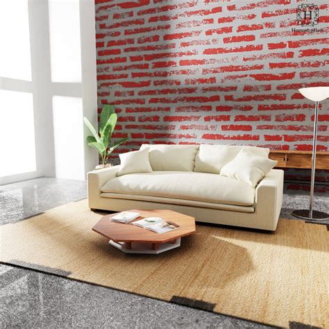 Hemp Hand Woven Rug _ Blocks – HummingHaus