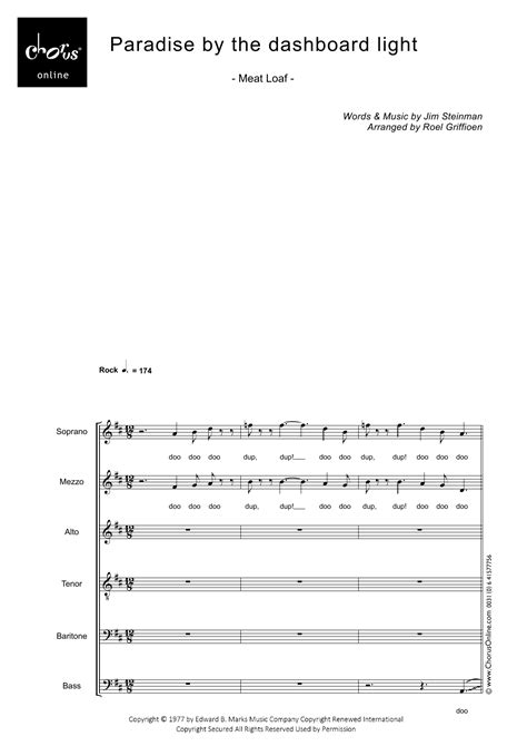 Meat Loaf Paradise Lyrics at Sam Vanthoff blog