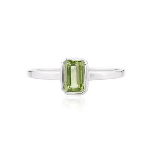 Buy Natural Peridot Ring, 925 Sterling Silver Peridot Ring, Dainty ...