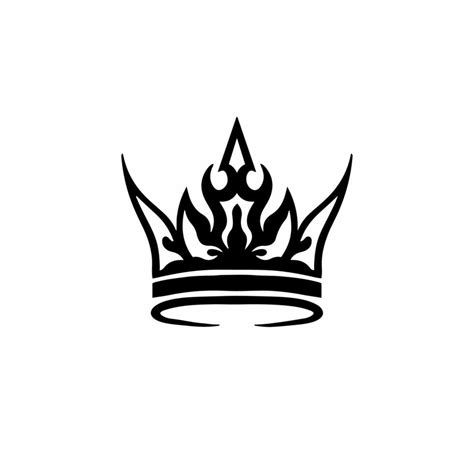 Crown Symbol Logo. Tattoo Design. Stencil Decal Illustration 45599112 ...