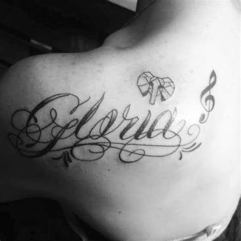 Gloria Name Tattoo