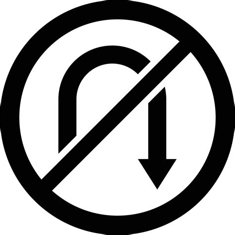 No u turn Vector Icon Design Illustration 21675606 Vector Art at Vecteezy