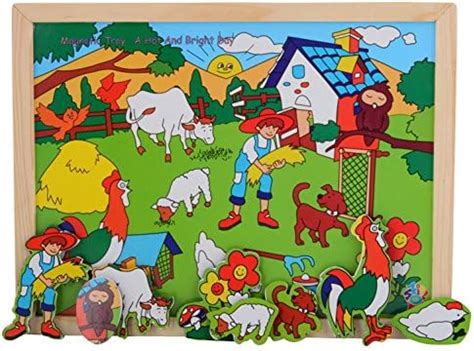 Buy Skillofun Wooden Magnetic Play Tray, Bright Sunny Day Design for ...