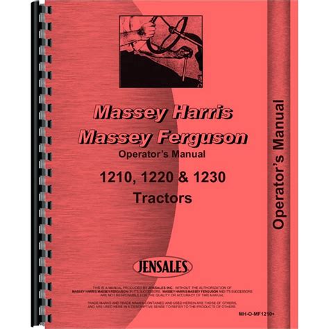 New Massey Ferguson 1230 Tractor Parts Manual : Amazon.in: Books