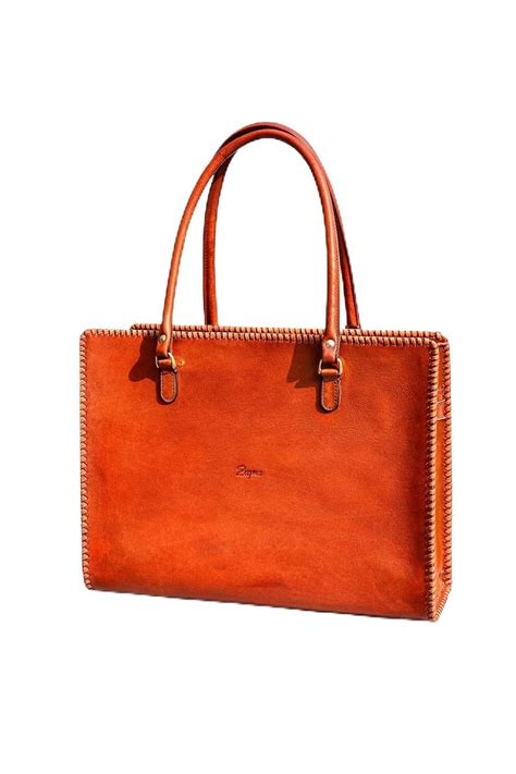 Buy zygma Handmade Genuine Buffalo Leather Tote Bag for Women, Tan ...