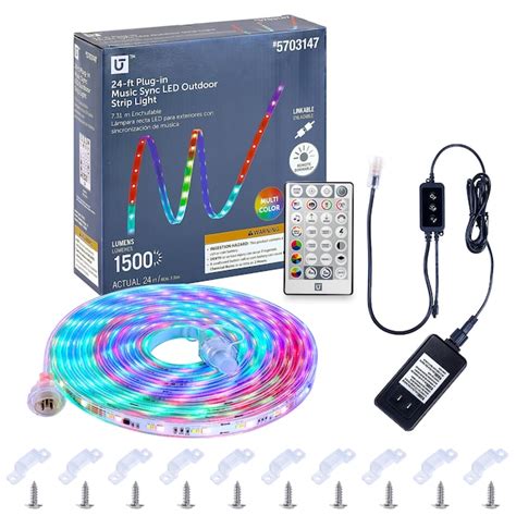 Utilitech Strip Light 288-in Plug-in LED Under Cabinet Strip Light with ...
