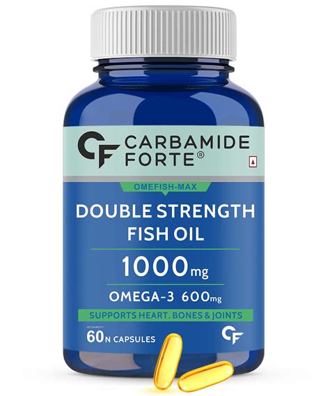Buy Carbamide Forte Double Strength Fish Oil 1000mg with Omega 3 600mg ...