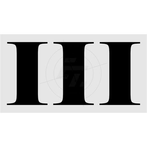 Roman Numeral Iii