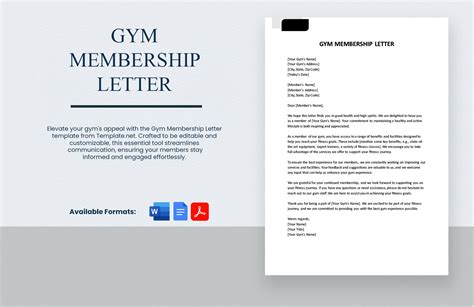 Membership Renewal Letter in Word, Google Docs, Pages, PDF - Download ...