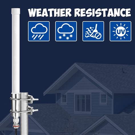 Bingfu Lora Antenna 868mhz Fiberglass 3dbi Lorawan Antenna With 1 ...