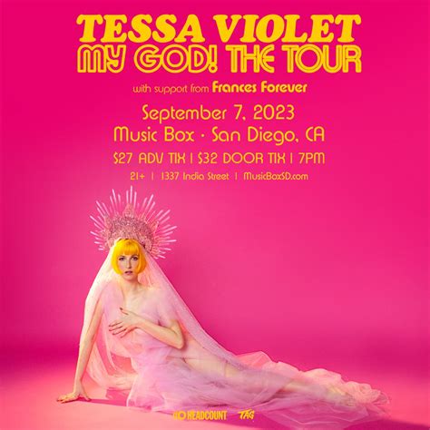 Sep 7 | Tessa Violet, Frances Forever | San Diego, CA Patch