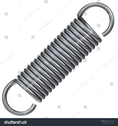 Image result for Extension Spring 2D Drawing
