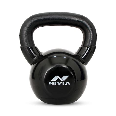 Buy Nivia Vinyl Kettlebell - 10 Kg (Black) Online at Low Prices in ...