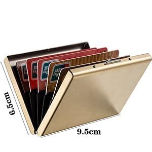 Stealodeal Rose Gold RFID Credit 6 Slot Card Holder for Men & Women ...
