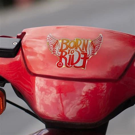 Born To Ride Gel Sticker – Orbiz Creativez