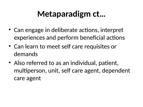 DOROTHEA OREMS SELF- CARE DEFICIT THEORY OF NURSING.pptx