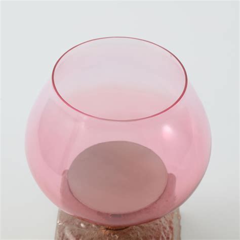 Buy Splendid Terra Roza Glass Pedestal T-Light Holder from Home Centre ...