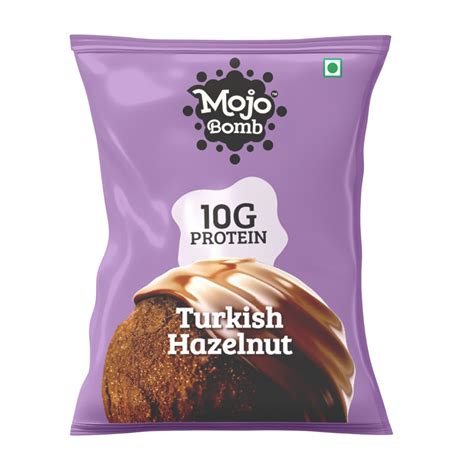 Protein Bombs - Turkish Hazelnut (10g Protein), 200g - Pack of 5 | Veg ...
