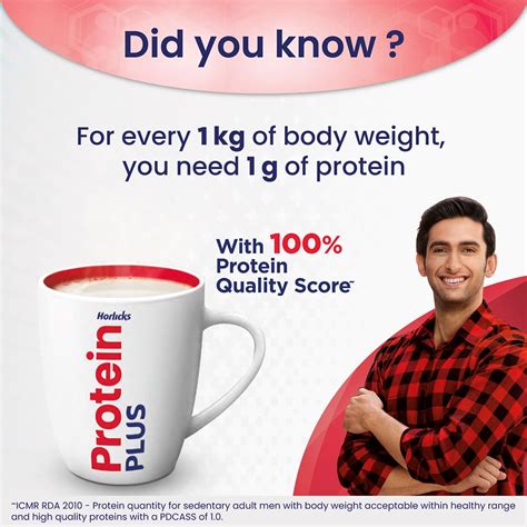 Buy Horlicks Protein Plus Chocolate Flavour Nutrition Powder 400 gm ...