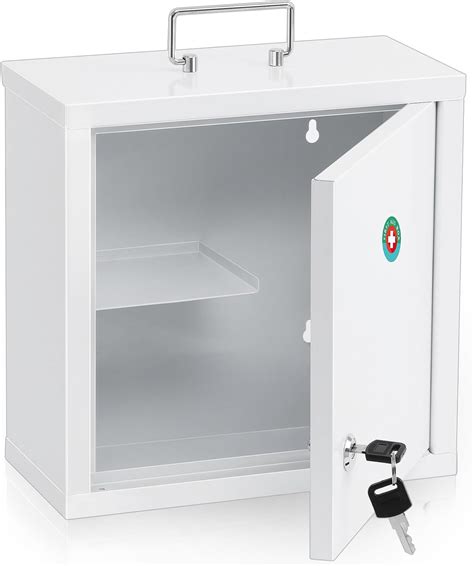 Amazon.com: KYODOLED Locking Medicine Cabinet, Medication Lock Box with Key, Wall Mount Medical ...