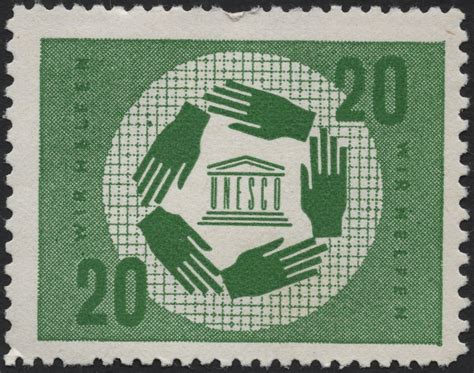 SCG7686 - Germany 1960 – UNESCO 20 Pfennig Stamp – Stamp and Cover Galaxy