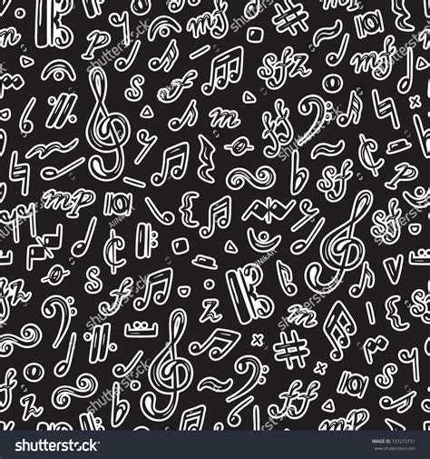 Music Background Musical Notes Vector Seamless Stock Vector (Royalty ...