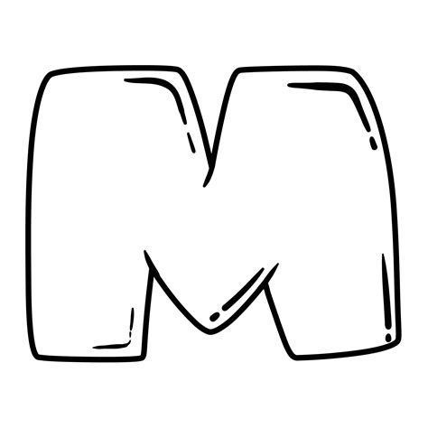 Fancy Bubble Letters M