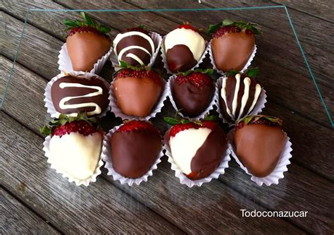 FRESAS CON CHOCOLATE Y FRUTOS SECOS. Para un dia especial. | Todo con ...