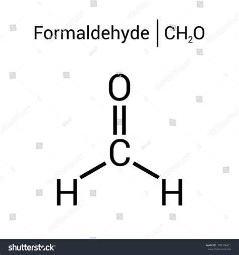 Chemical Structure Formaldehyde Ch2o Stock Vector (Royalty Free) 1989366611 | Shutterstock