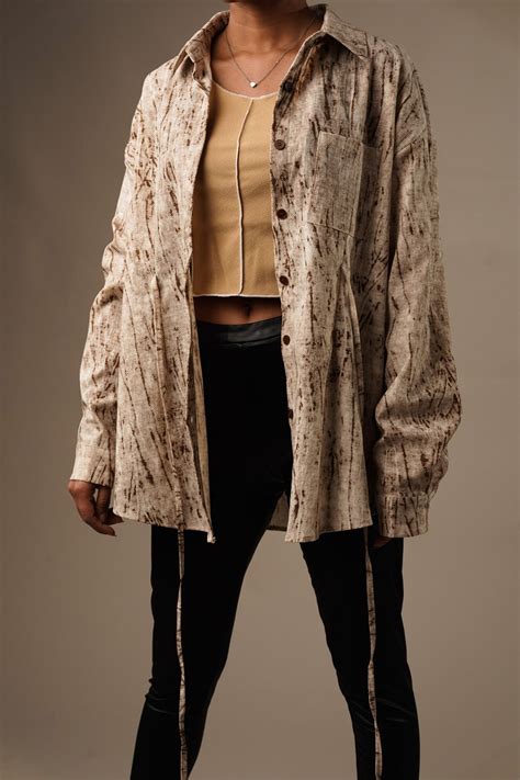 Biscuit Blush | women's oversized shirt | NoLabels - Nolabels