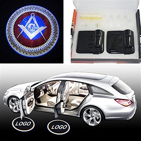 Buy Spoya Mason Masonic Square Wireless Magnetic Car Door Step LED ...
