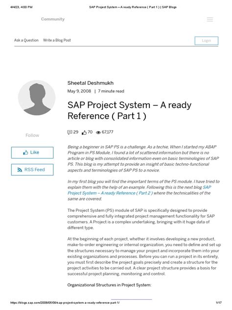 SAP Project Systems PDF 的图像结果