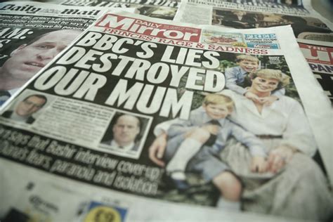 英国各大报纸头版报道BBC记者“骗访”戴安娜王妃