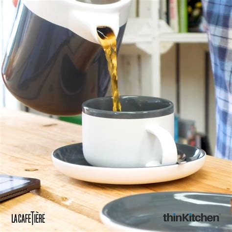 Buy La Cafetiere Barcelona Cool Grey Ceramic Small Teapot 420 Ml Online ...