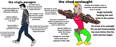 virgin vs chad meme in 2023 : r/starsector
