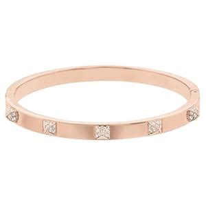 Swarovski Dextera Bangle, White, Rose Gold Plating : Amazon.in: Jewellery